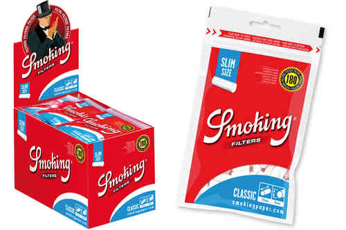 Filtro Smoking Slim . Caja de 30 bolsas de 180 Filtros